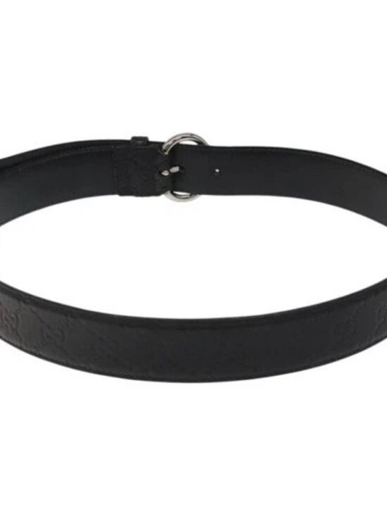 GUCCI GG Canvas Guccissima Belt Leather 40.2\